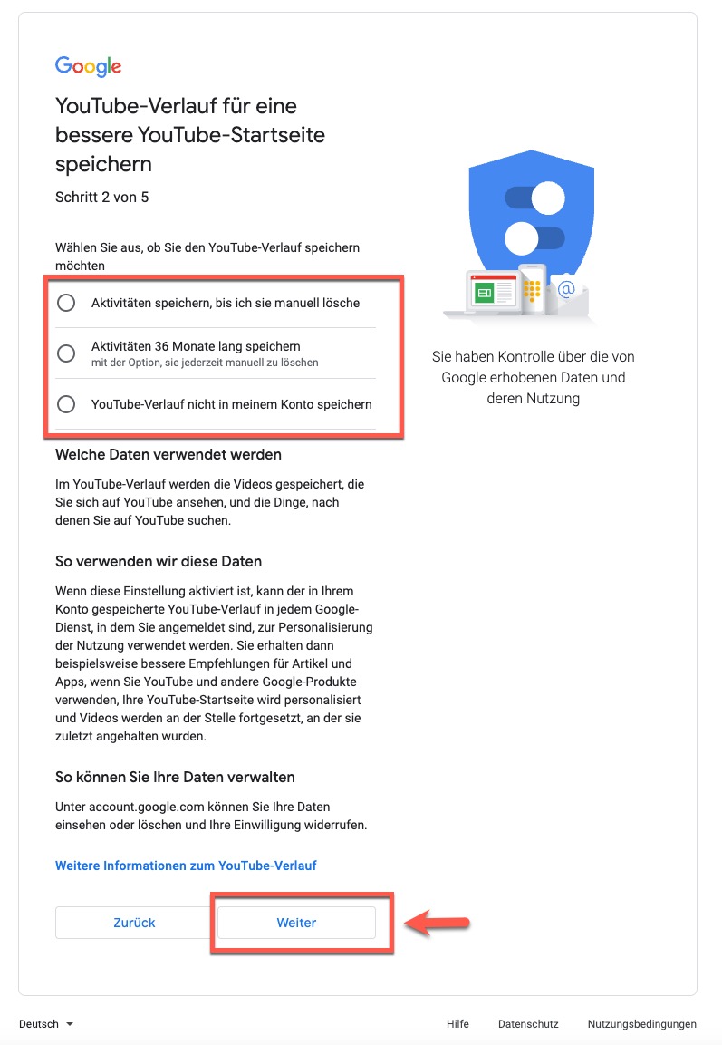 Schritt 10: Gmail Konto erstellen