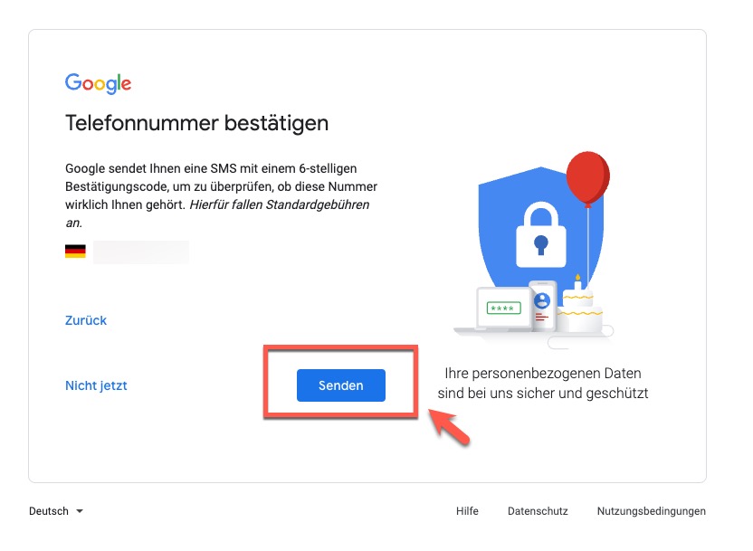 Schritt 4: Gmail Konto erstellen